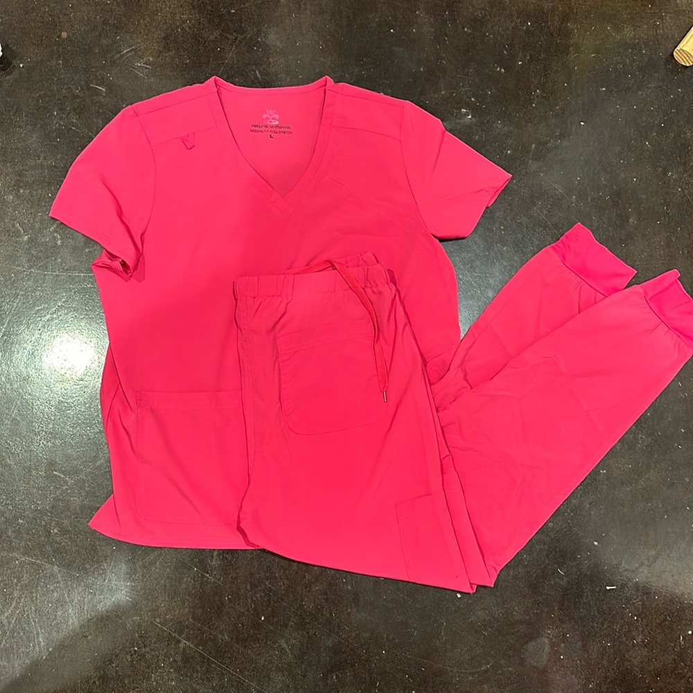Pink scrubs